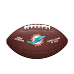 Wilson Ballon de Football Américain NFL TEAM LOGO, Taille officielle, Cuir Composite