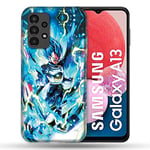 Cokitec Samsung Galaxy A13 / A04S Case Manga Dragon Ball Vegeta Blue Multi Color