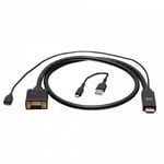 C2G 6ft (1.8m) HDMI to VGA Active Video Adapter Cable - 1080p - video adapter - 1.8 m