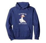 To Honk or Not to Honk, Funny Shakespeare Goose Philosopher Pullover Hoodie