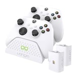 Venom Station de chargement USB double avec 2 blocs-batteries rechargeables - blanc (Xbox Series X & S/Xbox One/ Apple iPhone SE)