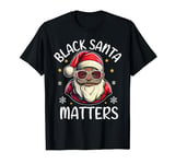 Festive Delight Xmas African American Santa Claus Christmas T-Shirt