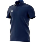 adidas Kids Condivo 18 Cotton Polo Poloshirt, dark blue/White, 13-14 Years