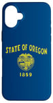 iPhone 16 Plus STATE OF OREGON FLAG THE BEAVER STATE Case