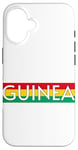 iPhone 16 GUINEA FLAG SPORTS SOCCER FOOTBALL ATHLETIC TEAM JERSEY Case