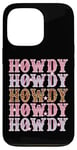 Coque pour iPhone 13 Pro Howdy Cowgirl Chemise de cowgirl pour homme et femme Motif léopard rétro