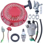 Kit de remontée du carburateur pour Honda GX340 GX390 11 moteur 13HP avec démarreur de recul, joint d'huile, bougie d'allumage,