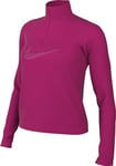 Nike Top W NK DF Swoosh Hbr Hz Pacer, Fireberry/Purple Ink, FB4687-615, XS