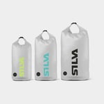 Silva Drybag set / vattentäta packpåsar TPU-V, 70D, 24/36/48 liter, med ventil, transparent/gul/blå/svart, 3-pack