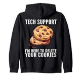 Tech Support Christmas Cookies Women Men Funny Christmas Zip Hoodie