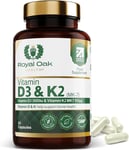 Royal Oak Health Vitamin D3 K2 High Strength MK7 Supplement (Vitamin D 3000 IU +