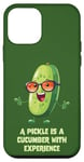 Coque pour iPhone 12 mini Funny Food Retro Concombre Pickle a Concombre with Experience