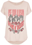 Guns N' Roses Use Your Illusion Roses T-Shirt pink