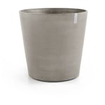 Ecopots - Grand pot sur roues Amsterdam 80 Taupe - ø 80 x h. 75 cm - 300 l