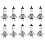 10 st 55W H7 Halogenlampor Bildimma Framlampa Halogenlampa Varm Ljus Biltillbehör Universal Hea[HK]