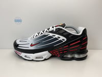 Mens Nike Air Max Plus Tuned TN 3 III Black White Red UK Size 9.5 EUR 44.5