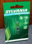 Miniature Bispina Faretto Ampoule Sylvania GY6.35 50W Capsule GY 6.35 900 G4