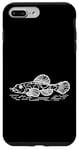 Coque pour iPhone 7 Plus/8 Plus Line Art Poisson & Ichtyologiste Marbre Gobie