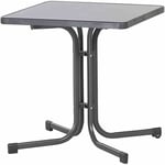 Sieger 231/G Table de Jardin Acier Gris 70 x 70 x 72 cm