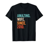 Amazing Wife Since 2010 | 14th wedding anniversary 14 years T-Shirt