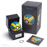 The Wand Company Original Poké Ball Authentic Replica - Realistic, Electronic, Die-Cast Poké Ball with Display Case Light Features – Officially Licensed by Pokémon (Quick Ball)