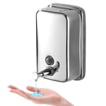 Soap Dispenser,Stainless Steel Shampoo and Conditioner Dispenser,Liquid Shower Soap Dispenser Bathroom,Wall Mounted Soap Dispenser,Hand Soap Wash Dispenser for Home,Bathroom,Hotel,Restaurant (1000mL)