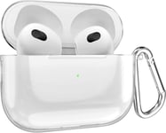 Coque Compatible avec Apple Airpods 3 Génération - Case Boîtier Silicone Slim & Anti Choc - Etui Skin Protection Poussière - Housse Transparent