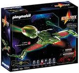 Playmobil 71089 Star Trek - Klingon Ship: Bird-of-Prey, spaceship with light effects, collectable toy, fun imaginative role play, playset suitable for children ages 10+