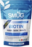 SMUG Supplements Biotin Tablets - 120 High Strength 10000Mcg Tablets 