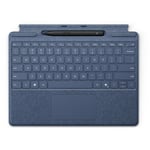 Clavier pour tablette Microsoft Signature Keyboard pour Surface Pro + Stylet Surface Slim Pen 2 - Bleu Saphir