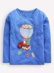 Mini Boden Kids' Cotton Santa Lift The Flap Top, Hot Air Balloon