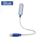 Lumière USB Portable Flexible et lumineuse,lampe de Table de lecture 6 led 5V USB pour batterie externe,ordinateur Portable,ordinateur Portable - Type Blue