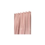 Rideau Tamisant 200 x 280 cm Grande Hauteur Grande Largeur à Galon Fronceur Pattes Cachées Velours Rose