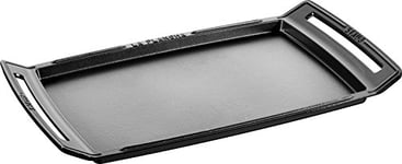 STAUB Plancha en Fonte, Rectangulaire, 38 x 25 cm, Noir Mat