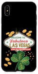 Coque pour iPhone XS Max Shamrock Crazy - Jeu de hasard pour la Saint-Patrick de Las Vegas