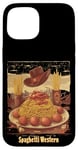 iPhone 15 Western Spaghetti Meatballs Cowboy Fun Pasta Adventure Art Case