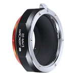 K&F Concept Updated EOS to M4/3 Adapter, Manual Lens Mount Adapter Compatible with Canon EF EF-S Mount Lens to Micro Four Thirds MFT M43 Mount Cameras, Compatible with Olympus Panasonic Lumix Cameras