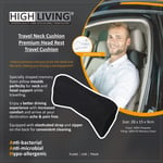 HighLiving® Memory Foam Travel Head Neck Car Seat Cushion Flight Support Pillow