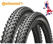 2 x Continental Cross King Performance MTB Mountain Bike Tyres Rigid 27.5 x 2.0