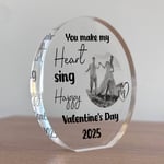 Personalised Valentines Day Gift For Him Her Photo Plaque Valentines Gift