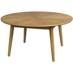 Table basse d'appoint ronde en bois ø80cm - Bois clair - fabio