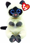 TY Beanie Babies TY40548 Miso The Cat Plush Toy 15 cm Grey, Gray