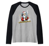 Merry Christmas In Thai Suk San Wan Christmas Raglan Baseball Tee