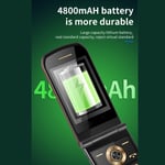 (UK Plug)Flip Phone Dual SIM SOS Button Unlocked Flip Cell Phone 4800mAh For