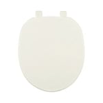 Centoco 200-416 Abattant WC rond en plastique avec façade fermée, Biscuit/lin