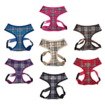 Bunty Tartan Soft Comfortable Breathable Fabric Dog Puppy Pet Adjustable Harness