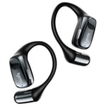 Lytmi CozyFit Open Ear Headphones, 6.5g Ultra-Light Comfortable Wireless Earbuds, 0.6mm Thinnest Earhooks, Bluetooth 5.4, Clear Audio, 30 HRS Playtime, IPX5 Waterproof Earphones with Mic - Black