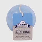 La Briantina Bougie sphérique parfumée Dream Line, diamètre 8 cm, bleu clair, parfum de saucière