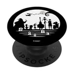 PopSockets Disney The Nightmare Before Christmas Spooky Holiday PopSockets PopGrip - Support et Grip pour Smartphone/Tablette avec un Top Interchangeable