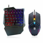 Clavier Et Souris De Jeu G506 Usb Pro Gaming À Une Main Couleur Lumières Rgb